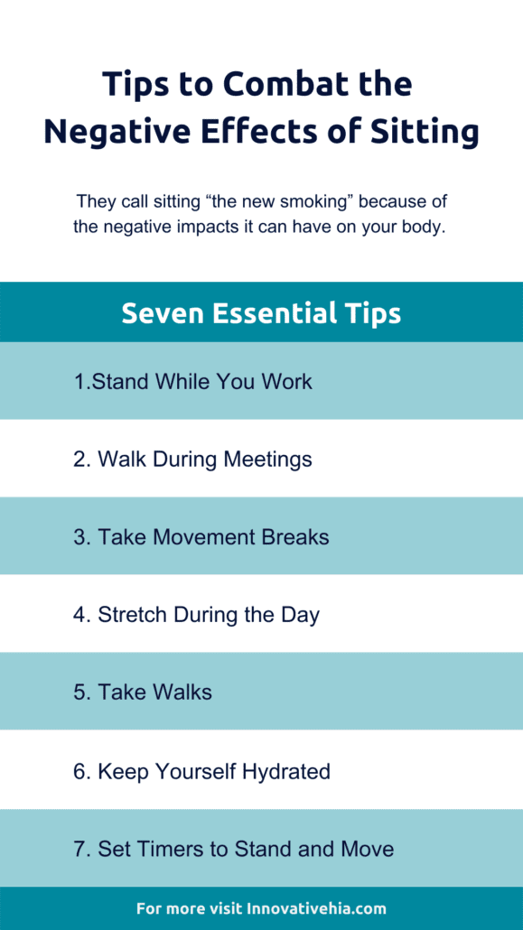 Sitting has been dubbed the “new smoking.” Add walks throughout your day to combat the negative effects of a sedentary life.